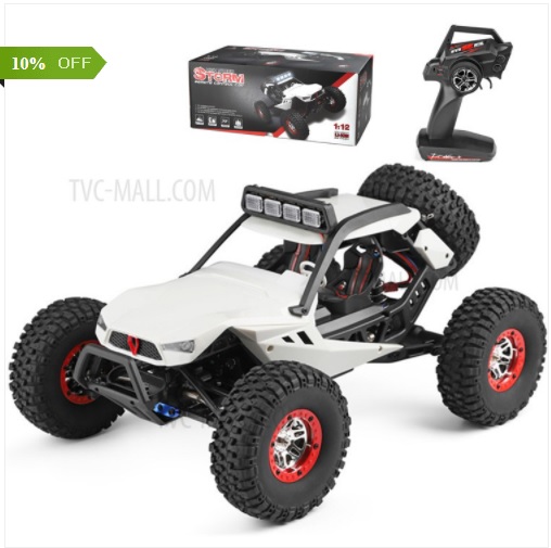 WLTOYS 12429 1:12 High Speed Off-Road RC Racing Car 4WD Crawler with LED Light
